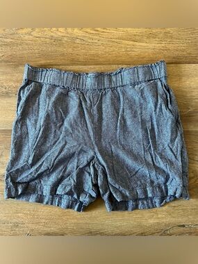 Liz Claiborne Slate Blue Elastic Shorts